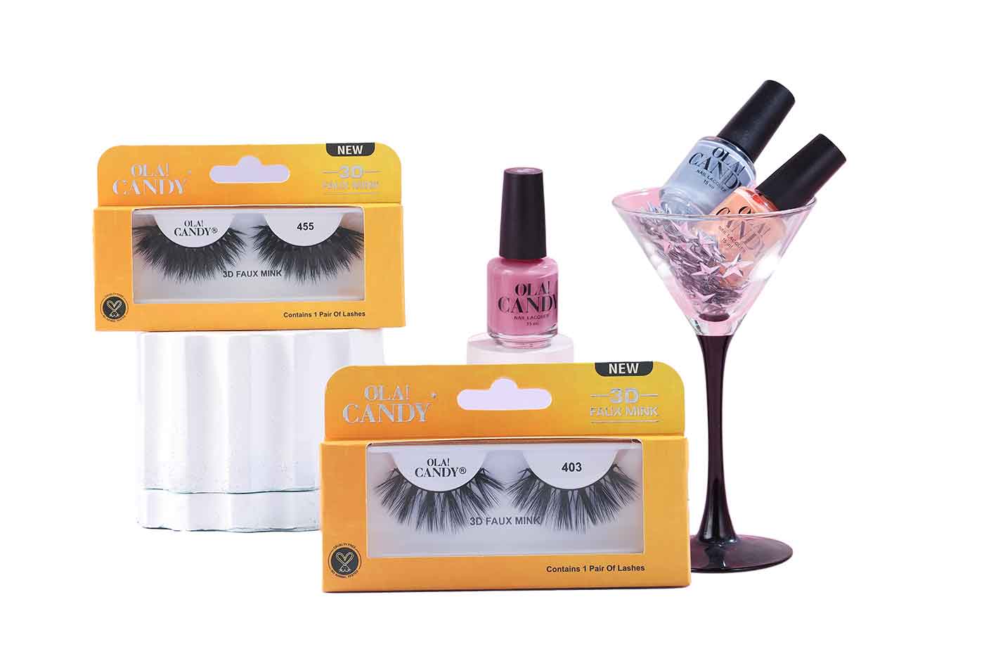 Make a statement with Ola Candy's nail polishes and eyelashes StyleSpeak